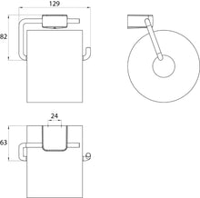 Laden Sie das Bild in den Galerie-Viewer, Hansgrohe Sanibel WC-Papierhalter black